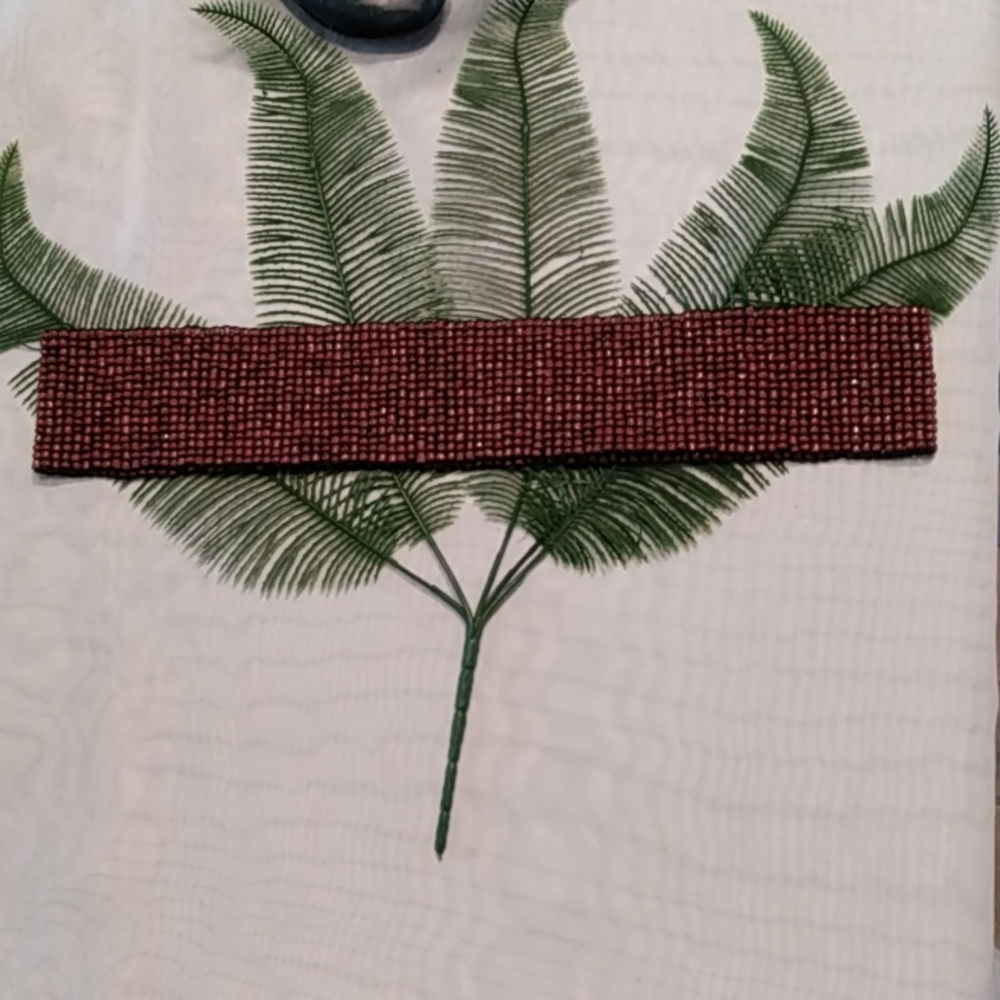 Vintage Beaded Stretch Belt